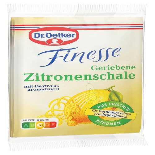 Dr. Oetker Finesse Geriebene Zitronenschale 12 g