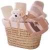 Clair de Lune Waffle Nursery Gift Basket to fit Cot Bed (Cream) view 1