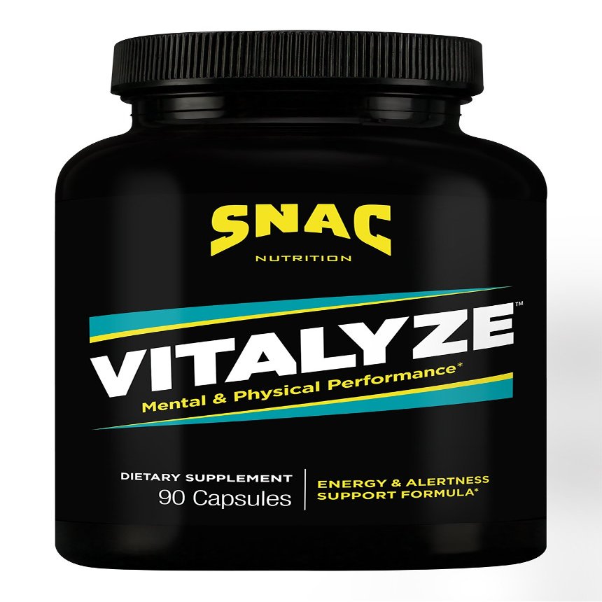 SNAC Vitalyze Mental Alertness and Physical Performance Energy Enhancer, 90 Capsules