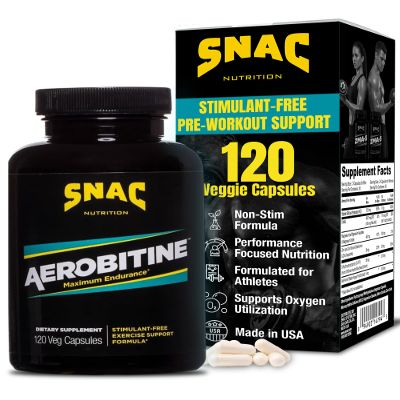 SNAC Aerobitine - Pre-Workout Supplement for Max Endurance, 120 Veggie Caps