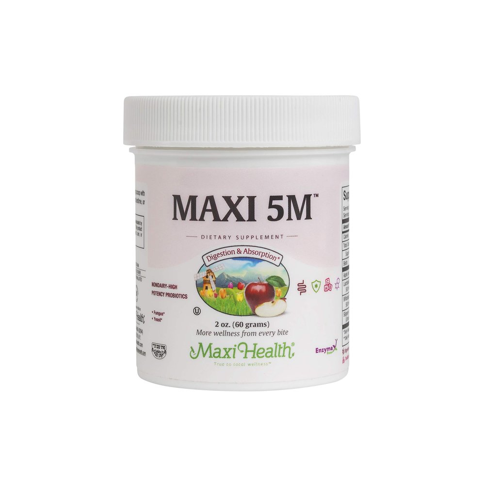 Probiotic Powder  Acidophilus & Bifidobacterium with Apple Pectin, Slippery Elm Bark & Biotin  Digestive & Immune Support, Gut Health, Hair Skin & Nails, Kids & Adults  Kosher, 2 oz (60 Servings)