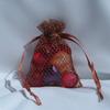 Bridescove 3x4 Mesh Fishnet Wedding Favor Gift Bags/Jewelry Pouches - Copper (10 Bags) view 1