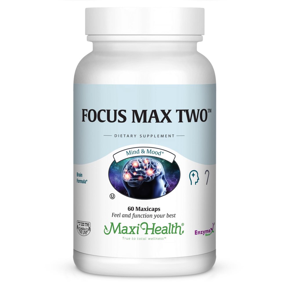Focusmax Nootropic Brain Supplement for Memory, Focus & Mood Support Methylated B12, Ginkgo Biloba, Phosphatidylserine, Acetyl-L-Carnitine Mental Clarity & Energy 60 Vegetarian Capsules