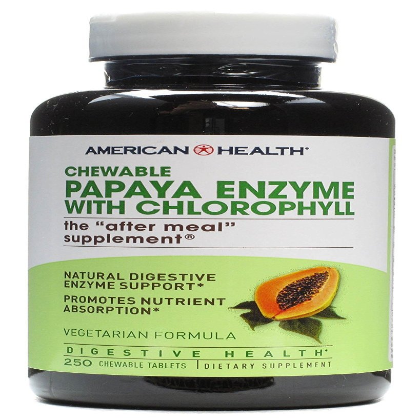 American Health Papaya Enzyme W/Chloropyl 250 Tab