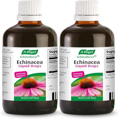 A. Vogel Echinaforce Natural Immune Support Liquid Extract Drops - Fresh Organic Echinacea - Fast Absorbing Herbal Supplement - Daily Immune Health - 1.7 Fl Oz (2 Pack)