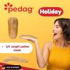 Pedag Holiday | 3/4 Length Sheepskin Orthotic Inserts | Handmade in Germany | Arch Support | Metatarsal Pad | Heel Cushion | Fits Low Profile Tight Shoes | Tan | 1 Pair | US Women 10 / EU 40 US Men 7 view 2