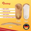 Pedag Holiday | 3/4 Length Sheepskin Orthotic Inserts | Handmade in Germany | Arch Support | Metatarsal Pad | Heel Cushion | Fits Low Profile Tight Shoes | Tan | 1 Pair | US Women 10 / EU 40 US Men 7 view 3