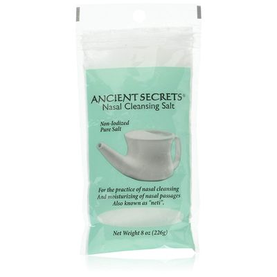 Ancient Secrets Nasal Cleansing Pot Salt - 12x8 Oz