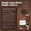 Navitas Organics Cacao Nibs  Unsweetened Dark Chocolate Crunch  Antioxidants, Minerals, Fiber  For Trail Mix, Baking & More  USDA Organic, Fairtrade, Non GMO, Gluten Free, Non-alkalized (4oz. Bag 38 Servings) view 2