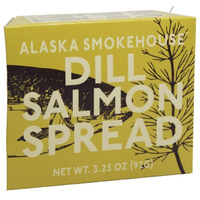Alaska Smokehouse Dill Salmon Spread, 3.5 Ounce Boxes (Pack of 6)