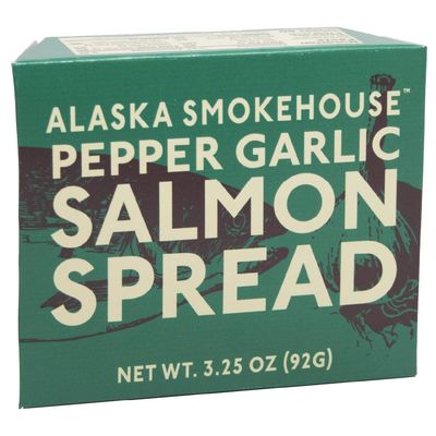 Alaska Smokehouse Pepper Garlic Salmon Spread, 3.5 Ounce Boxes (Pack of 6)