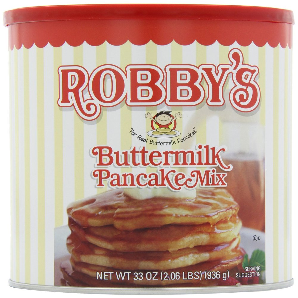 Golden Malted Robby's Buttermilk Pancake Mix, 33-Ounce Cans (Pack of 3)