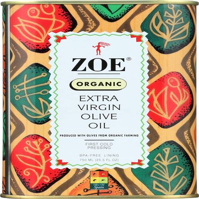ZOE Organic Extra Virgin Olive Oil, 25.5-Ounce Tins (Pack of 2)