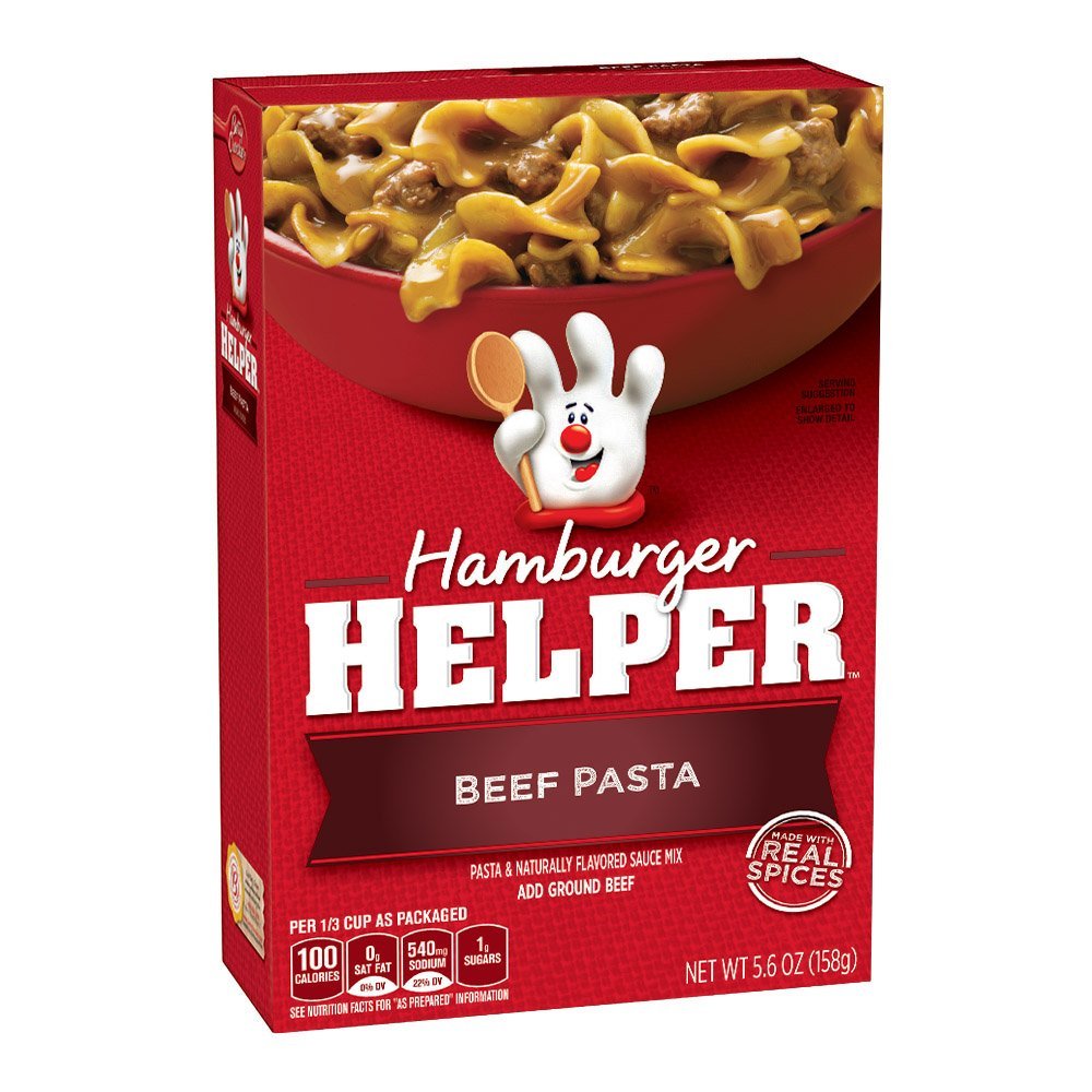 Hamburger Helper, Beef Pasta, 5.6 Ounce Boxes (Pack of 6)