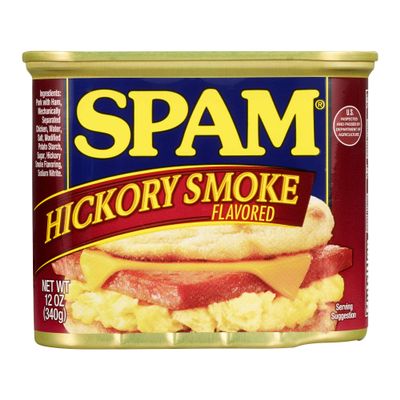 Spam Hickory Smoke, 12 Ounce Can (Pack of 6)