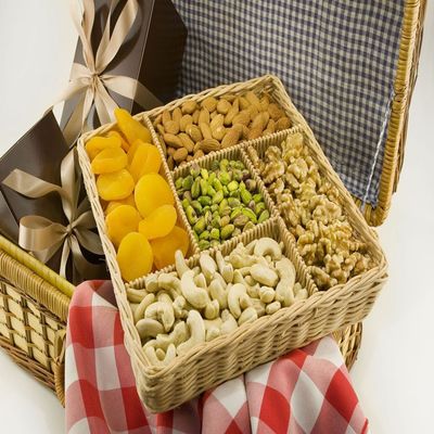 All Natural Nut Gift Basket (3.5 Pound Basket)