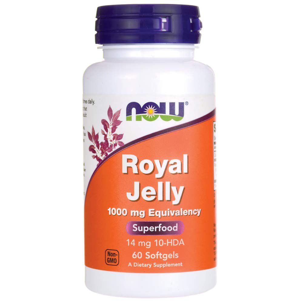 NOW Royal Jelly 1000mg, 60 Softgels