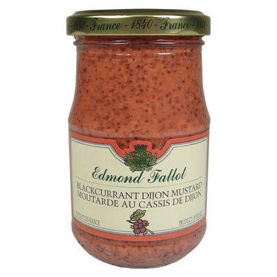 Black Currant (Cassis) Mustard Fallot French Dijon Mustard 7 oz,One