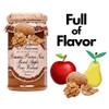 Apple Pear Walnut Jam Andresy All natural French jam pure sugar cane 9 oz jar Confitures a l'Ancienne, One view 2