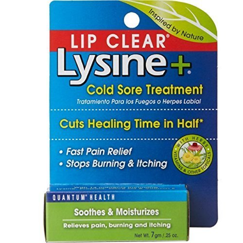 Lip Clear Lysine+ Cold Sore Treatment 0.25 oz (Pack of 8)