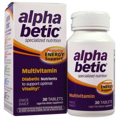 Alpha betic Multi-Vitamin Caplets 30 Caplets (Pack of 8)