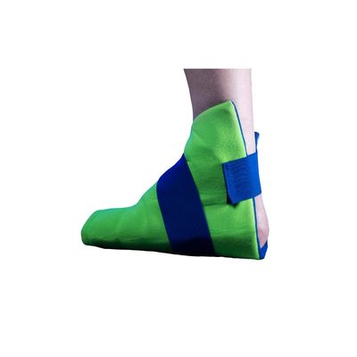 Polar Ice Foot/Ankle Wrap - Compression Foot & Ankle Ice Pack Wrap - Reusable Ankle & Foot Ice Wrap - Flexible Ice Packs for Injuries - Black