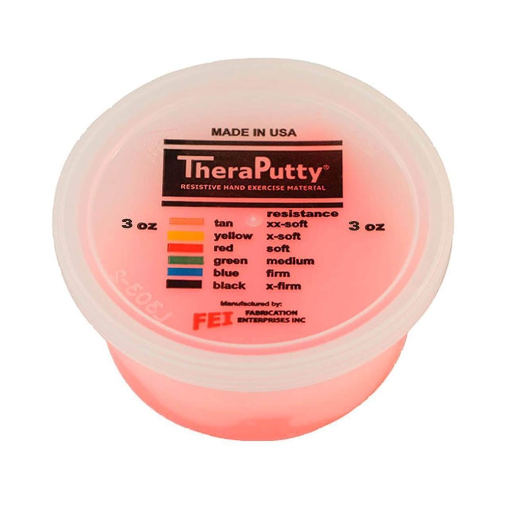 2087906 Cando Theraputty 3oz Red sold indivdually sold as Individually Pt# 10-0968 by Fabrication Enterprises
