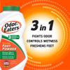 Odor-Eaters Foot Powder, 6 oz, Pack of 4  Foot Odor Eliminator for Shoes & Feet, Odor Control, Easy Grip Bottle, Foot & Shoe Powder, Talc Free view 3