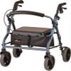 NOVA Medical Products Zoom Rollator Walker with Seat Height, Blue, 1 Count view 1