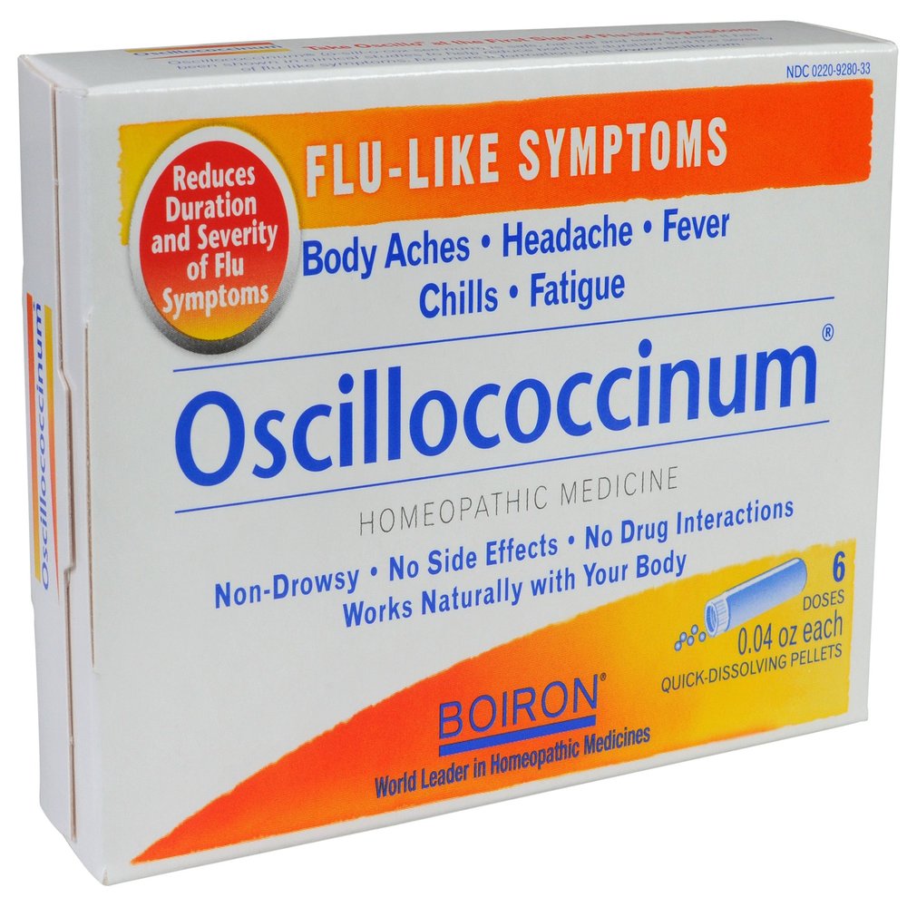 Boiron Oscillococcinum, 0.04 Ounce, 6 Doses (Pack of 2), Homeopathic Medicine for Flu-Like Symptoms