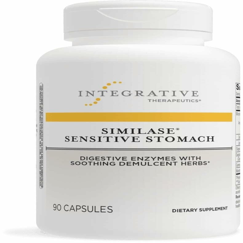 Integrative Therapeutics Similase Sensitive Stomach - Support for Sensitive Stomachs* - Dairy-Free & Vegan - 90 Capsules (45 Servings)