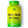 ALFA VITAMINS Folic Acid 800 mcg Prenatal Supplement, Supports Cardiovascular Health, Body & Brain Functions, Red Blood Cell Formation & Healthy Fetal Development, Dietary Supplement, 100 Tablets view 1