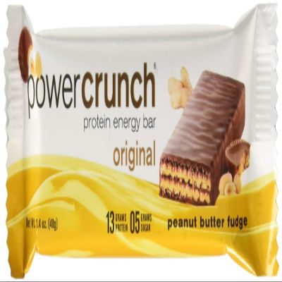 BNRG Power Crunch Peanut Butter Fudge 12-1.4 oz Protein Energy Bars