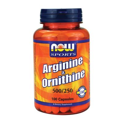 NOW Foods L-Arginine & Ornithine 500/250 mg - 100 Capsules