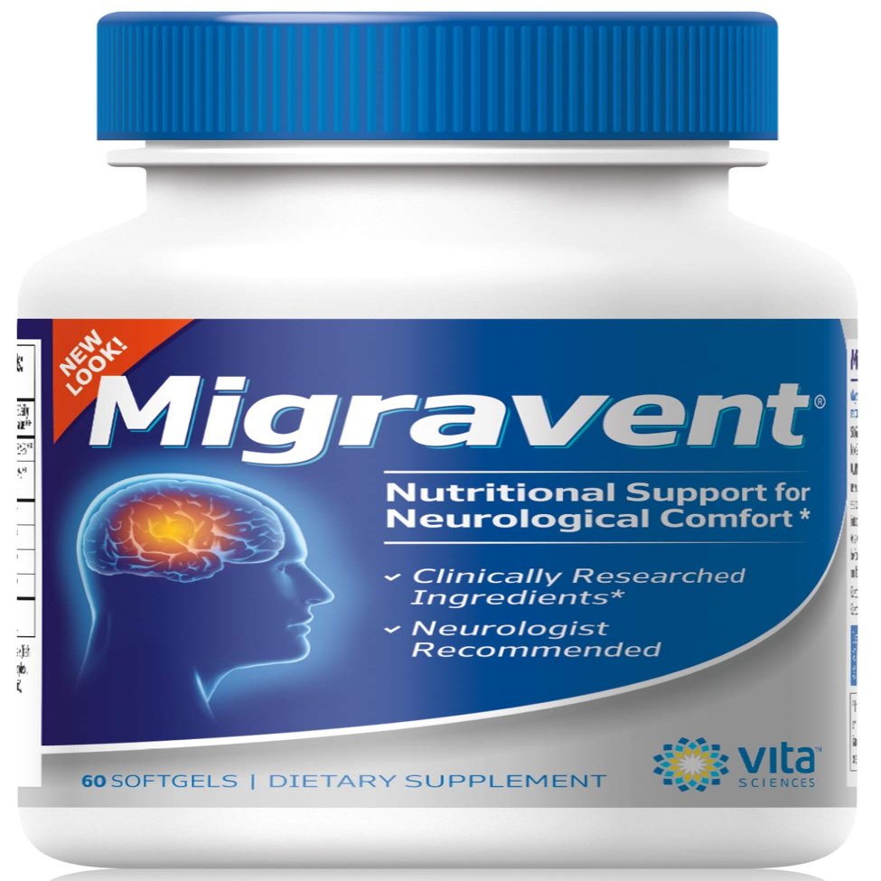 Vita Sciences Migravent  Advanced Nutritional Formula with Magnesium, CoQ10, Vitamin B2, and Butterbur for Brain and Circulatory Wellness  60 Capsules