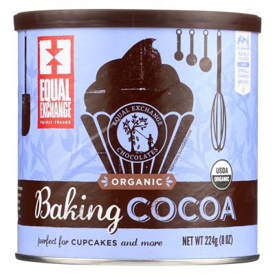 Equal Exchange Baking Cocoa Organic 8 Ounces (Case of 6)