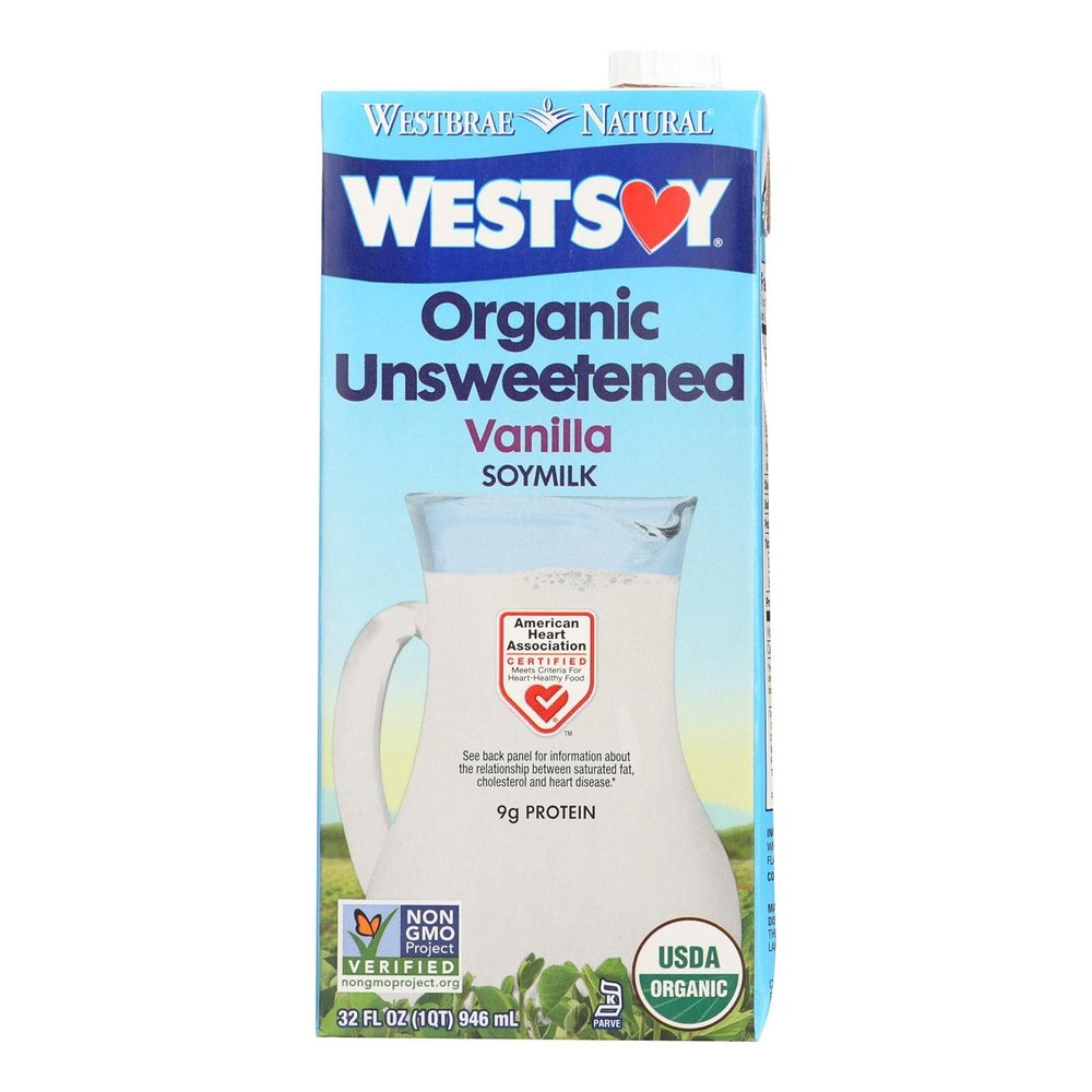 Westsoy Organic Vanilla Unsweetened Westsoy (12x32 OZ)