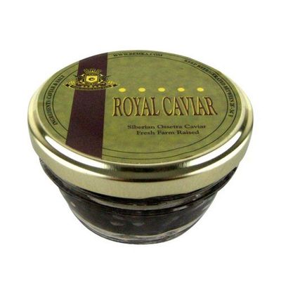 Bemka.com Siberian Ossetra Crown Farmed Caviar, 2-Ounce Jar