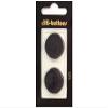 Dill Buttons 23mm 2pc 2 Hole Black view 1