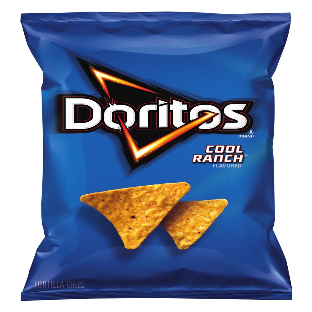 Doritos Tortilla Chips, Cool Ranch, 2.13 Ounce