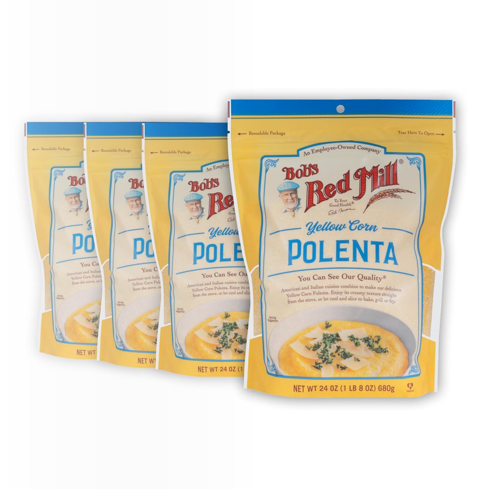 Bob's Red Mill Corn Grits / Polenta, 24oz (Pack of 4) - Vegan, Kosher