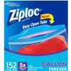 Ziploc Double Zipper Freezer Gallon Bags, Total: 152 Count (Pack of 1) view 1
