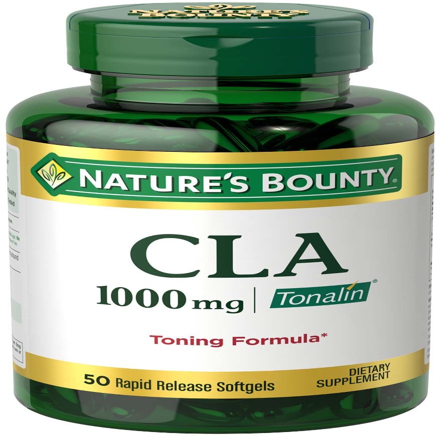 Nature's Bounty Tonalin Pills and Dietary Supplement, 1000mg, 50 Softgels