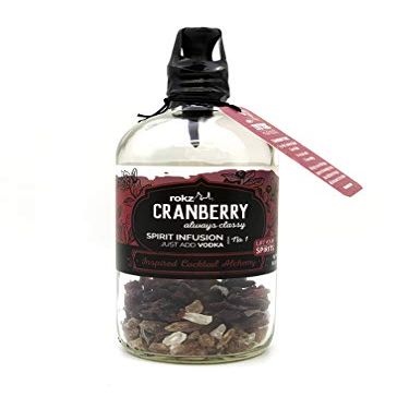 rokz Cranberry Spirit Infusion Bottle for Cocktails, 16 Ounce