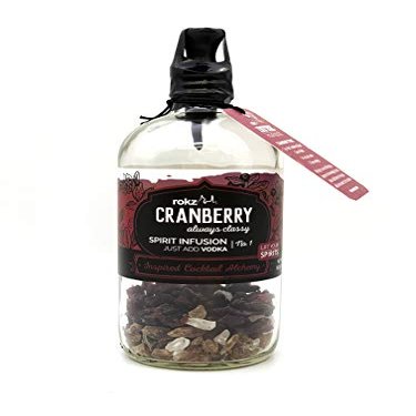 rokz Cranberry Spirit Infusion Bottle for Cocktails, 16 Ounce