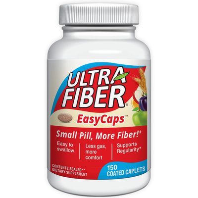 Ultra-Fiber Caplets  High-Fiber Supplement for Regularity  48% More Fiber per Caplet  Soluble & Insoluble Fiber Blend  Easy-to-Swallow Coated Caplets  150ct