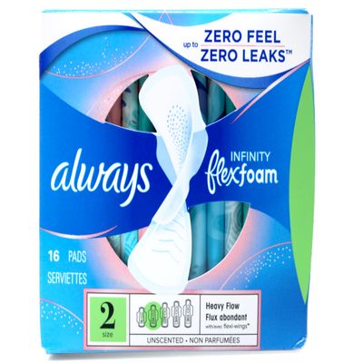 Always Infinity Heavy Flow Flexi-Wings Pads - 1 x 16 Ea