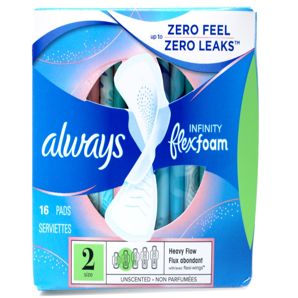 Always Infinity Heavy Flow Flexi-Wings Pads - 1 x 16 Ea