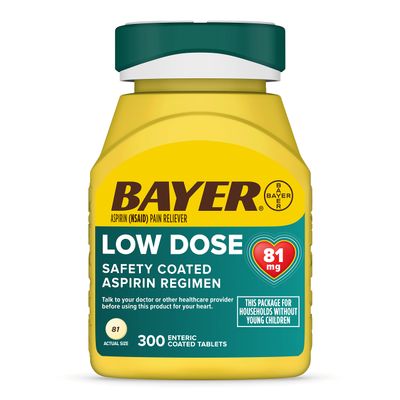 Bayer Aspirin 325 mg, Pain Reliever and Fever Reducer, Powerful Pain Relief of Headache, Muscle Pain, Minor Arthritis Pain, Back Ache, Toothache, and Menstrual Pain, XX Coated Tablets