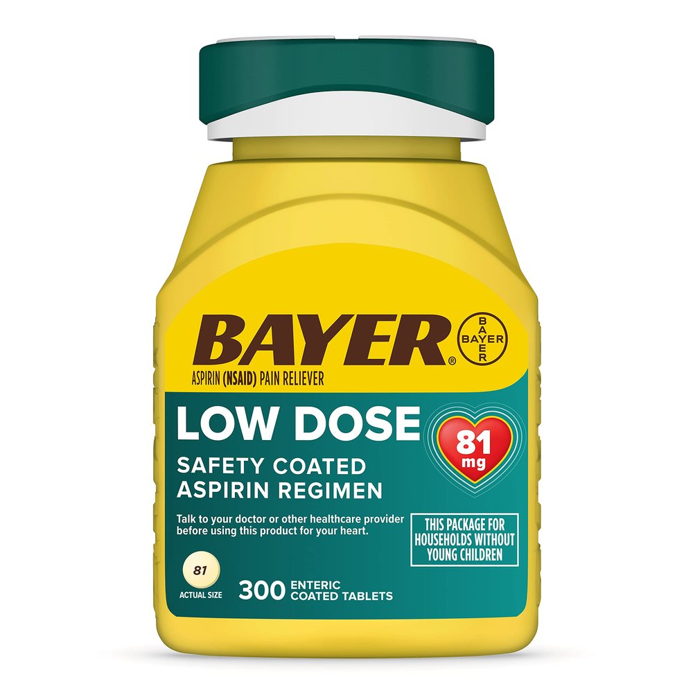 Bayer Aspirin 325 mg, Pain Reliever and Fever Reducer, Powerful Pain Relief of Headache, Muscle Pain, Minor Arthritis Pain, Back Ache, Toothache, and Menstrual Pain, XX Coated Tablets